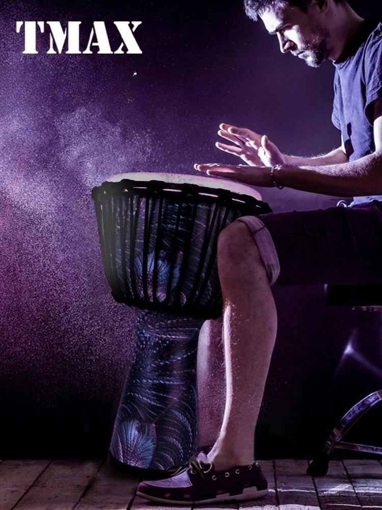 

TMAX Mans 10-дюймовый Африканский барабан из стекловолокна взрослый мастер Профессиональный Тамбурин вводная игра для начинающих обучение Юньнань