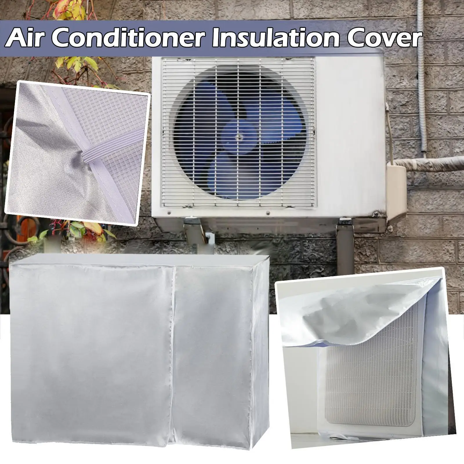 

Outdoor Air Conditioning Cover Waterproof Dust Cover Anti- Oxford Outer Cleaning Engine Anti-dust Washing Bag Main V4i7