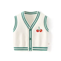 sweater vest knit wear kids boy girl cardigan autumn winter warm clothes sleeveless tops for baby toddlers