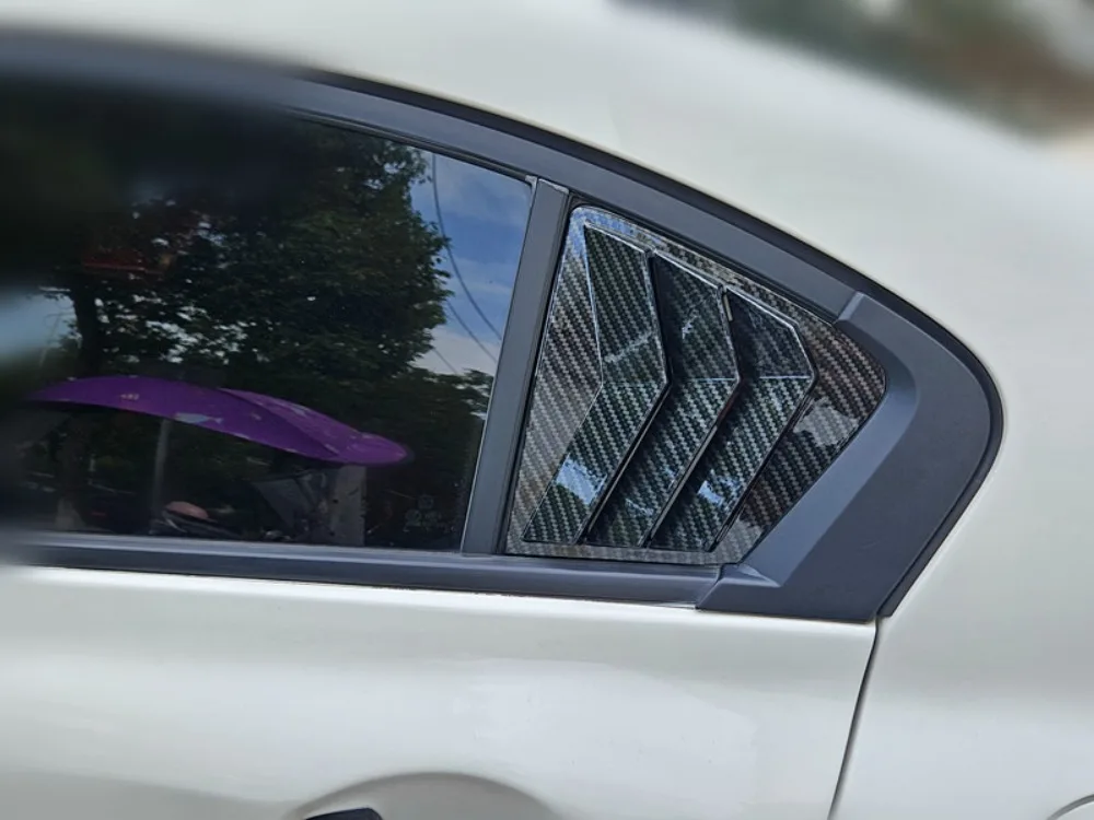 Фото Для Honda Civic Sedan 9th 2011-2015 автомобильная наклейка заднее жалюзи, оконная боковая крышка, накладка, вентиляционный совок, аксессуары, украшение №5