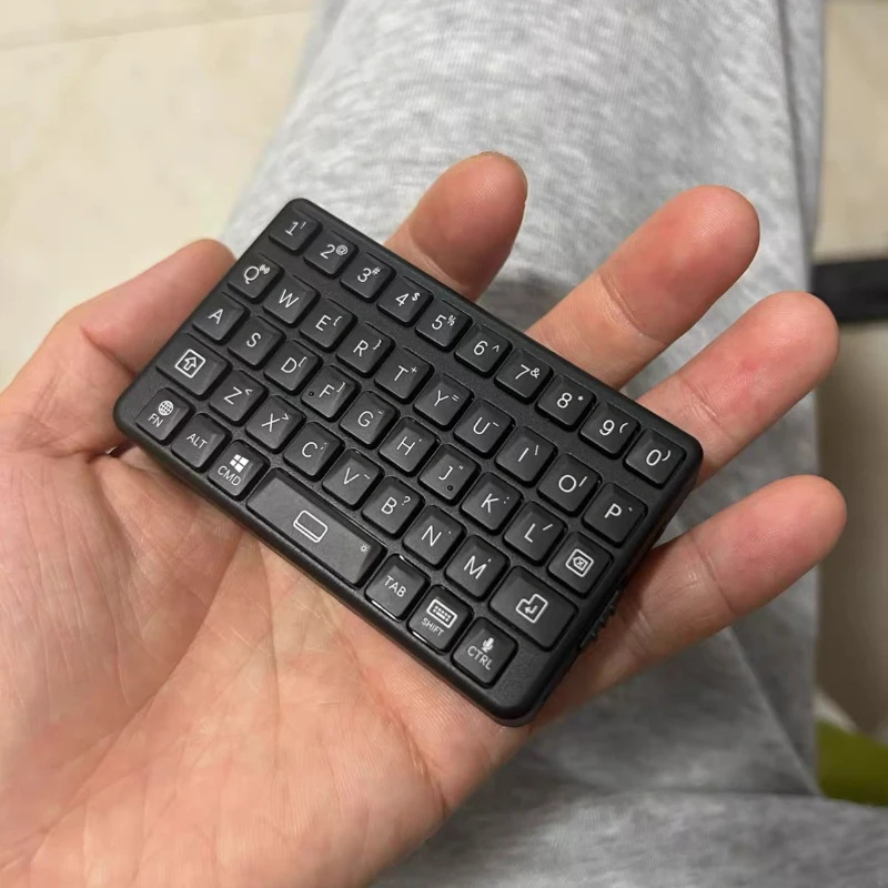 Фото Мини-клавиатура EXknight в стиле ретро с Bluetooth и тачпадом, универсальная для Windows/Android, компактная клавиатура для телефонов Blackberry, аксессуары №2