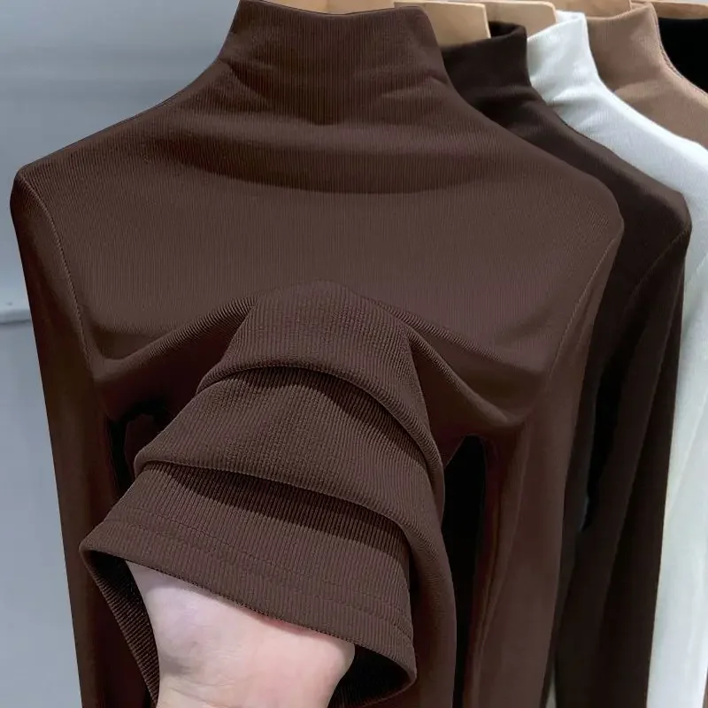 Черное поло с черепаховым воротником женская трикотажная футболка внутренней