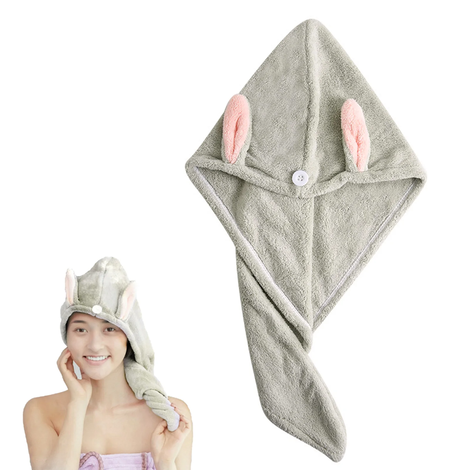 

Microfiber Hair Towel Wrap Quick Hair Drying Towel Hair Towels Super Absorbent Quick Dry Hair Turban For Drying Curly Long Thick