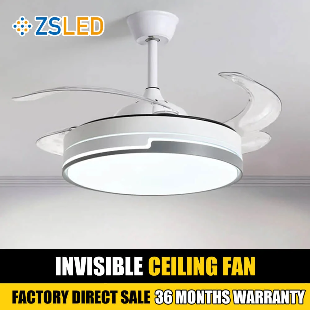 

Kids Room Fan Light New Simple Round Shape Home Master Bedroom Ceiling Light Invisible Ceiling Fan Light Ceiling LED Lights