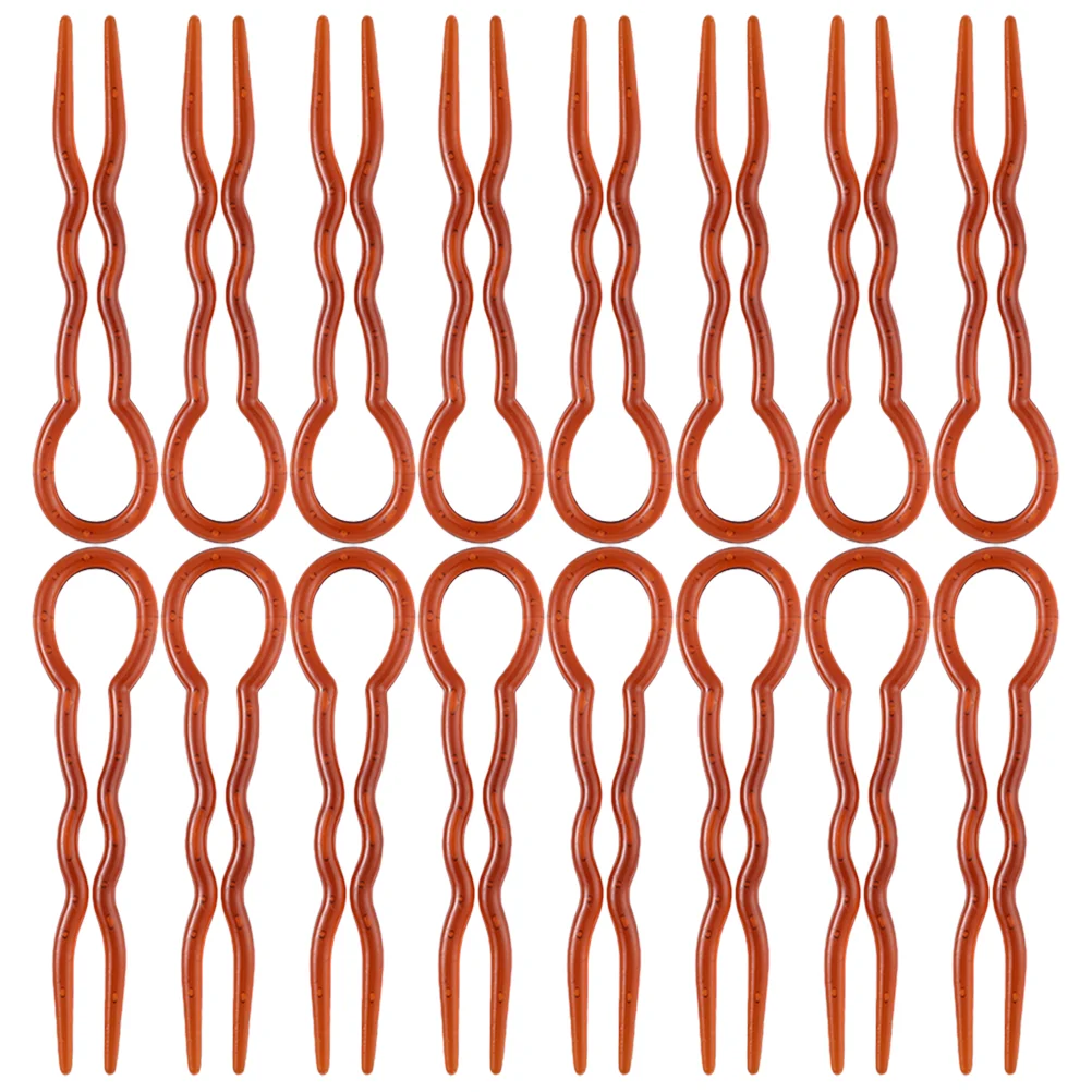 

24pcs U Shaped Hairpins Hair Forks Women Buns Sticks Girls Hairpins Hair Accessories