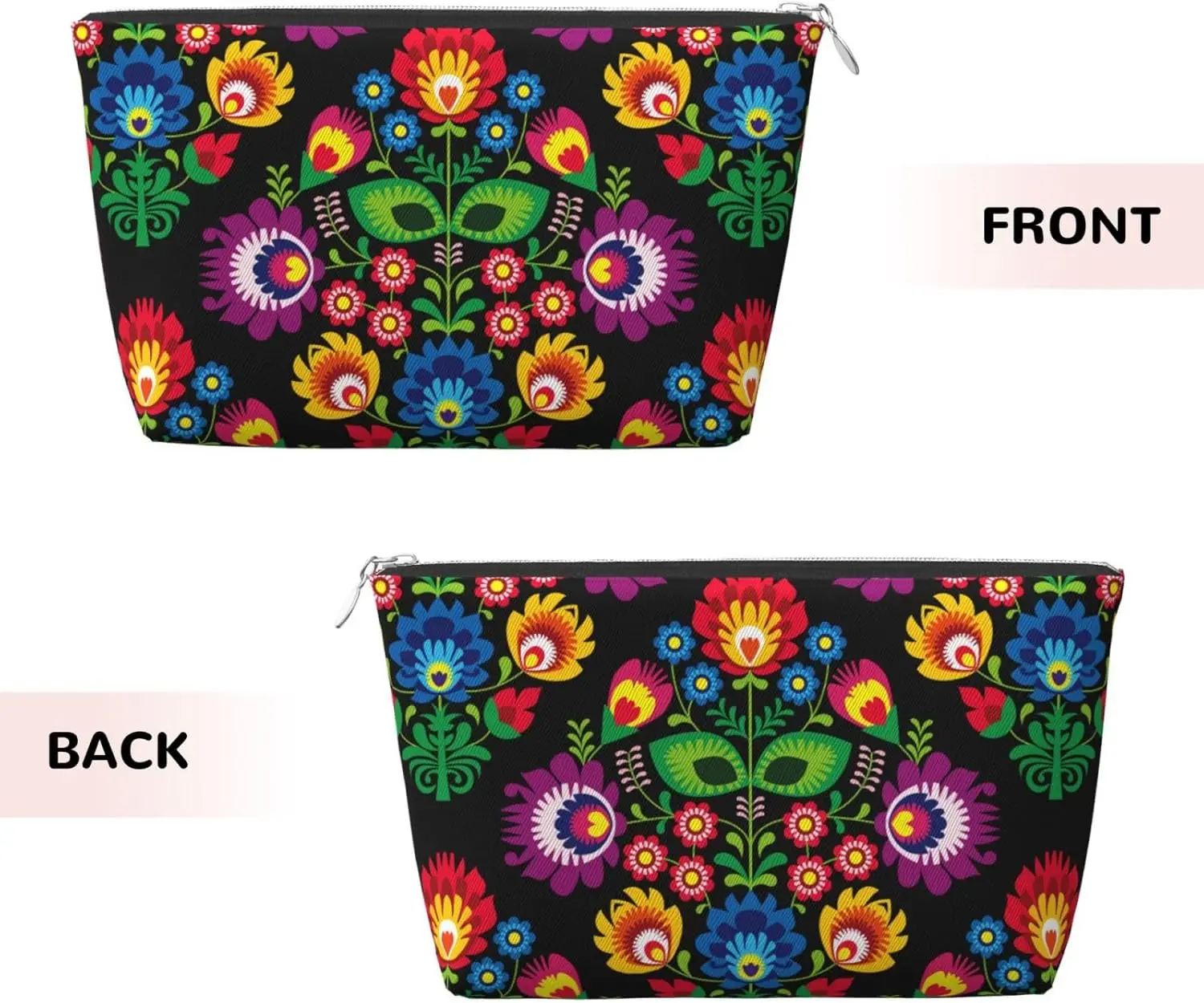 Традиционная косметичка с цветочным лаком женские дорожные туалетные