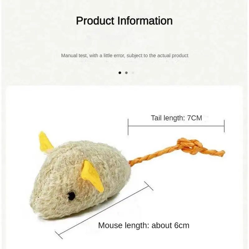 Cat Toy Plush Herbal Mouse Cute Modeling Kitten Toy Universal Peppermint Toy Pet Interactive Small Toy For Kitten Home Cat Toys images - 6