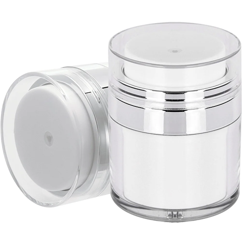 

Bottled Airless Pump Jars Lotion Containers Cream Vacuum Dispenser Push Moisturizer Face