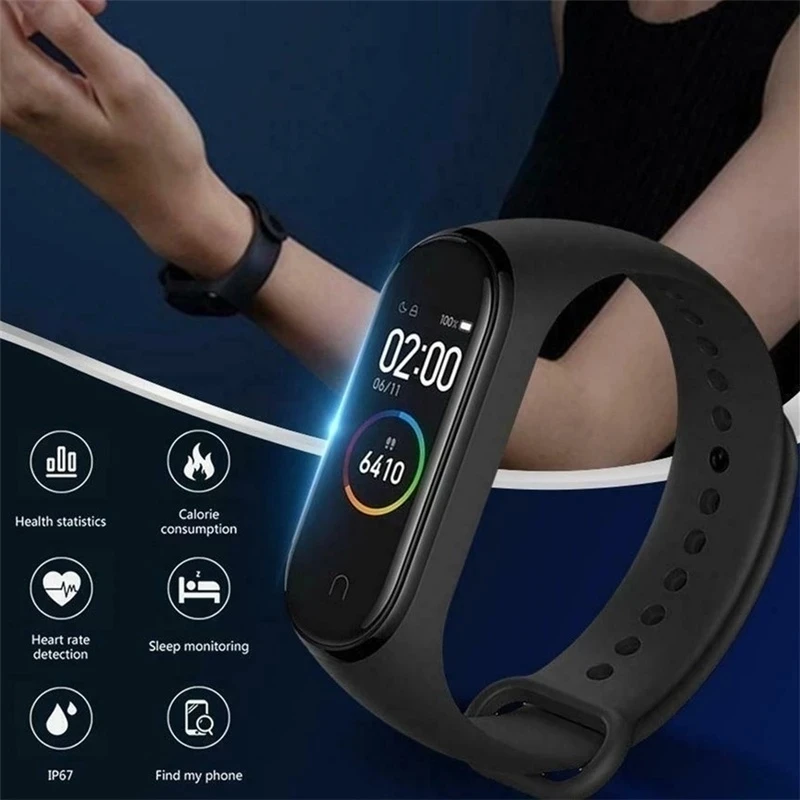 Женские и мужские умные часы M4 Bluetooth-браслет монитор пульса давления