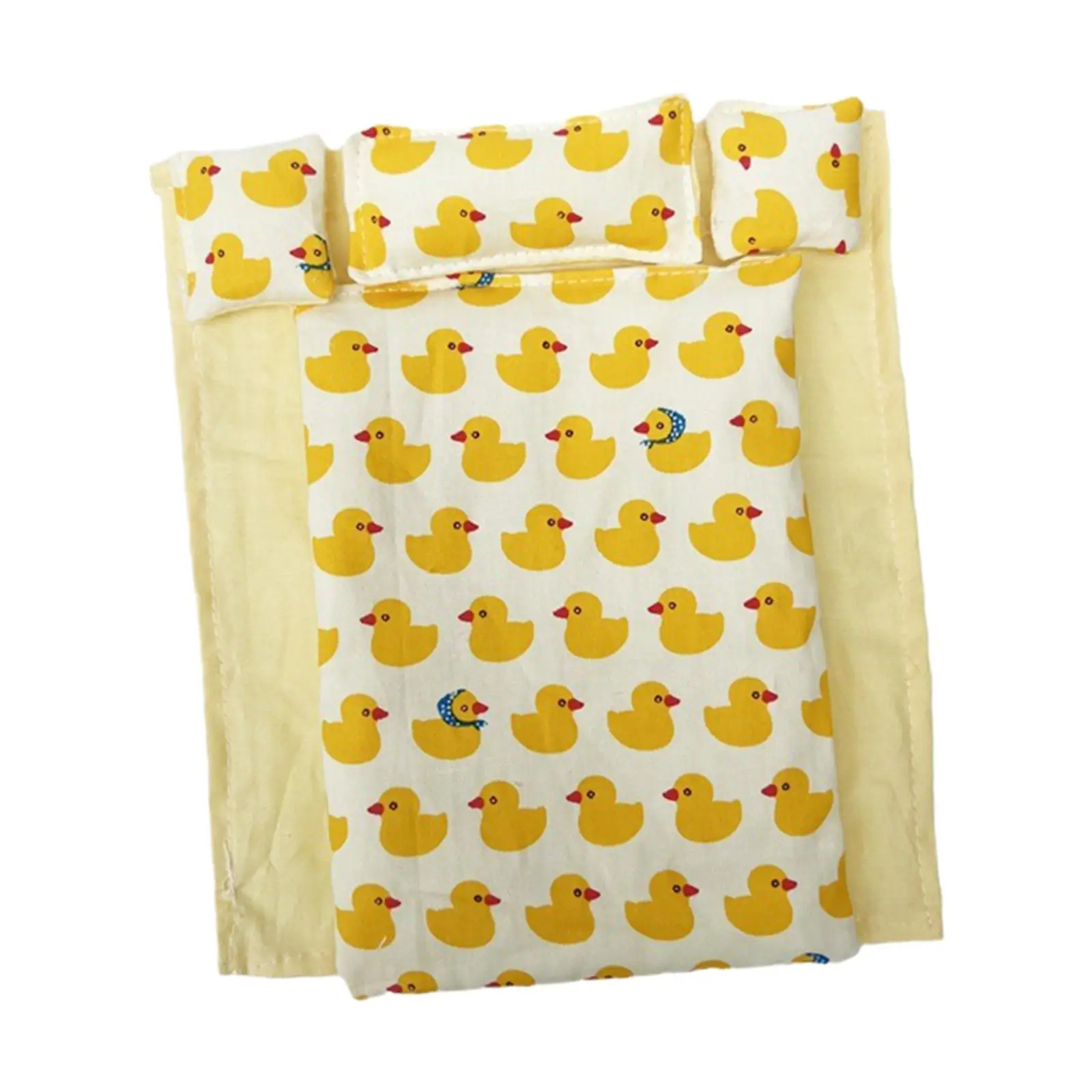 

1:12 миниатюрное постельное белье для кукольного домика, реалистичные аксессуары для спальни с простыней и подушками для 6-дюймовой куклы, ролевые игры