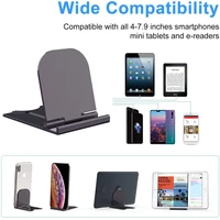 foldable desk holder supporter for iphone non slip lightweight metal desktop mobile phone brachet tablet stand