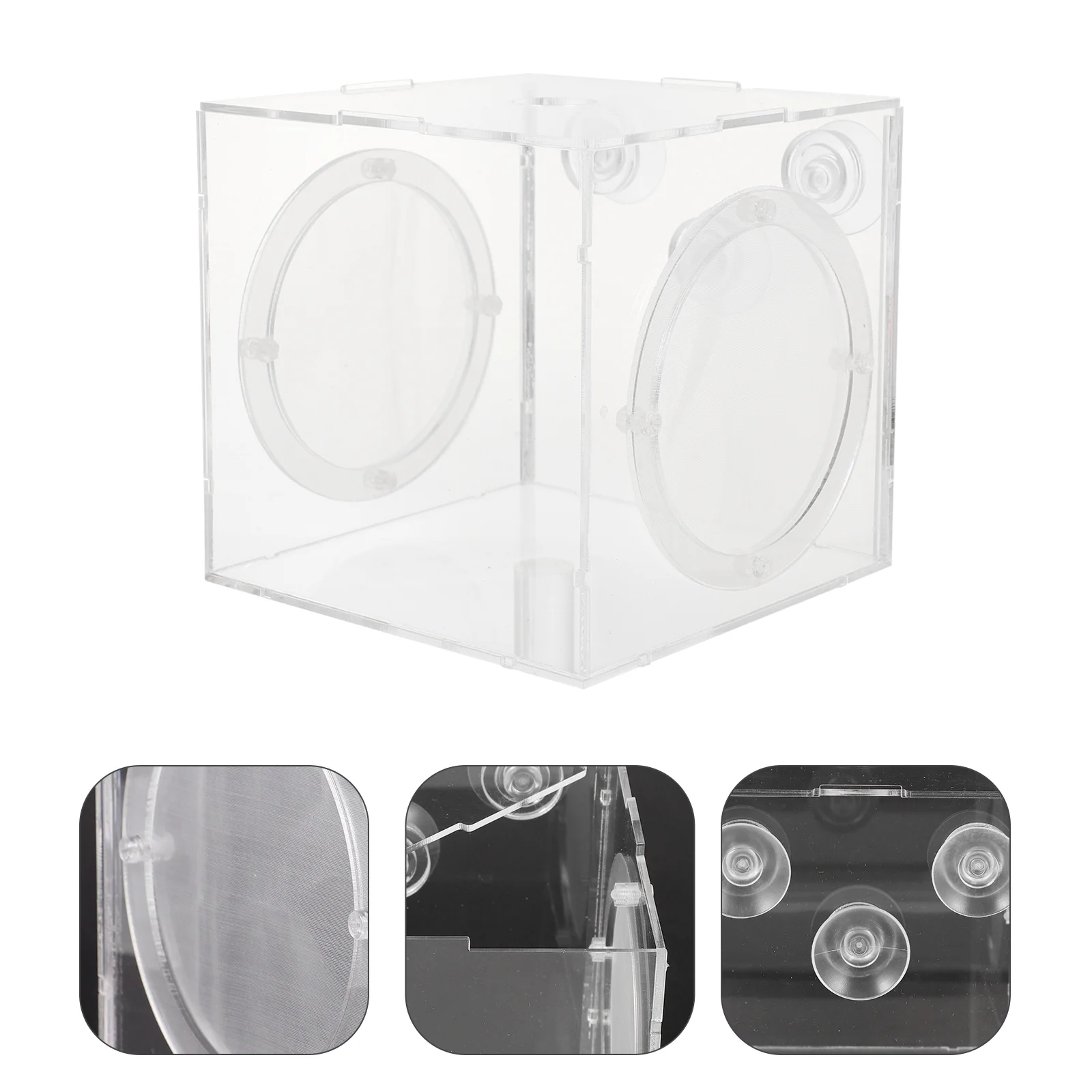 

Box Aquarium Breeder Breeding Tank Net Isolation Hatchery Fry Incubator Separation Acclimation Reptile Acrylic Habitat Turtle