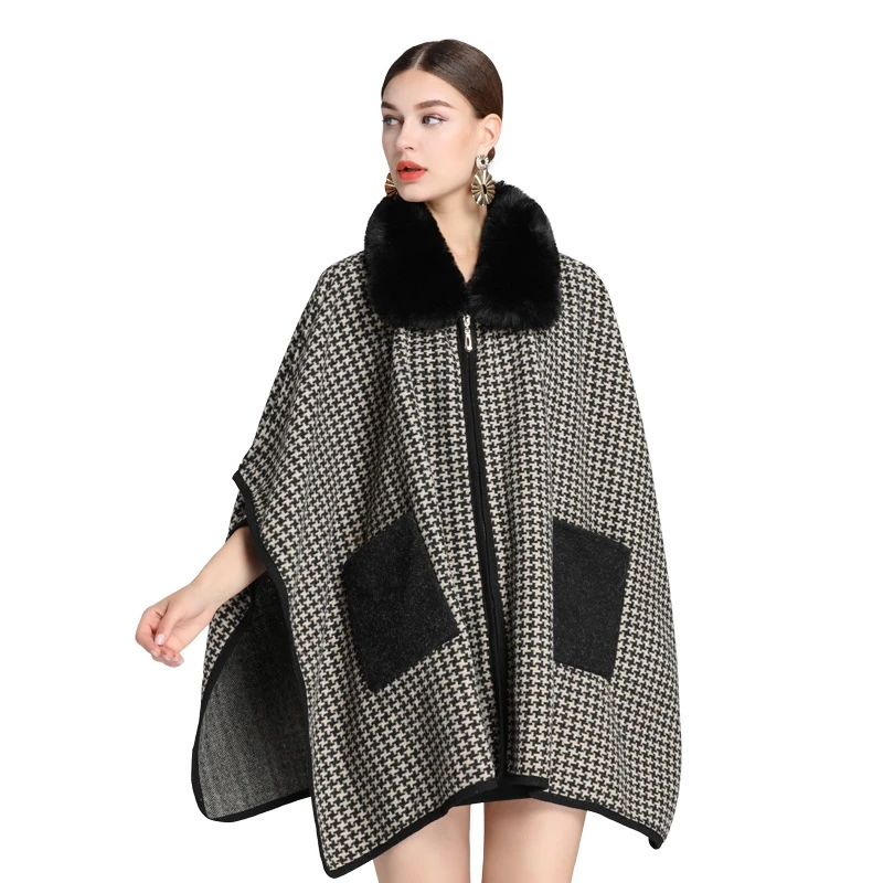 Женское шерстяное пальто с карманами уличное теплое Свободное из искусственного