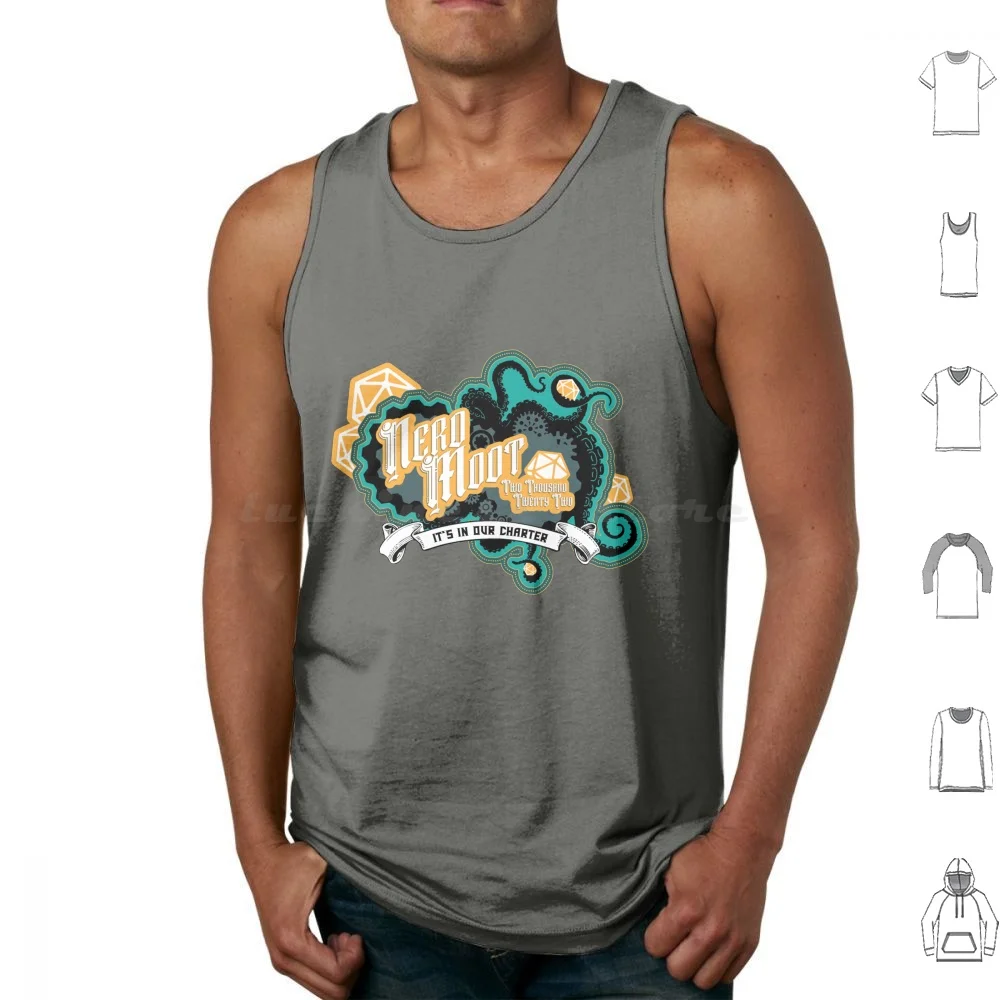 2022 г. Майки Nerd Moot с альтернативным логотипом хлопковые майки принтом Dnd Tentacle