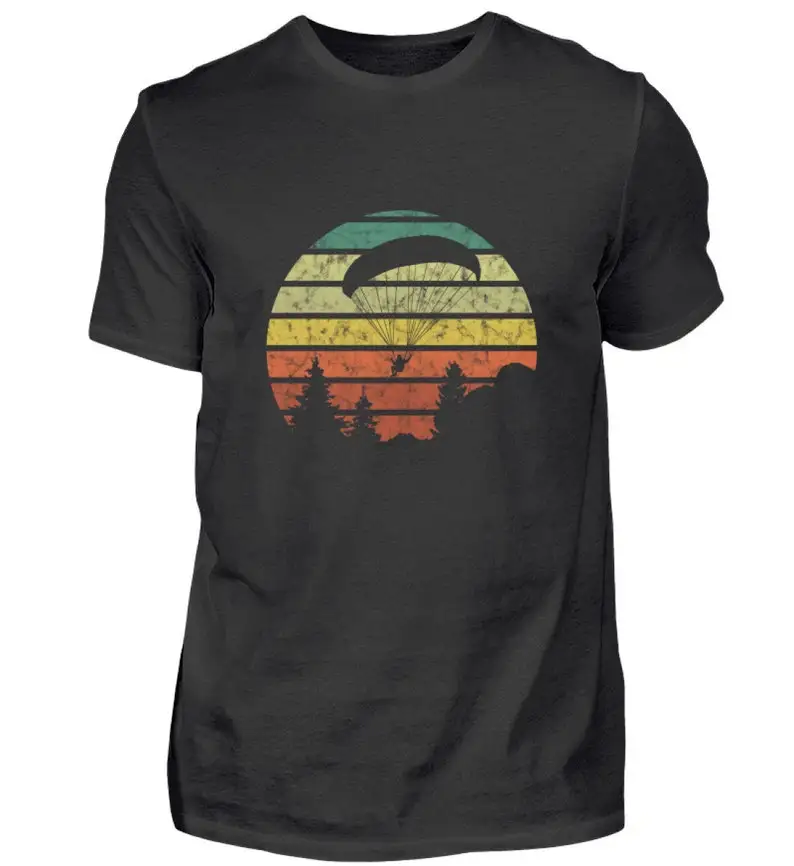 

Paragliding Paragliding Paraglider Skydiving Retro Vintage Tshirt T-Shirt Shirt