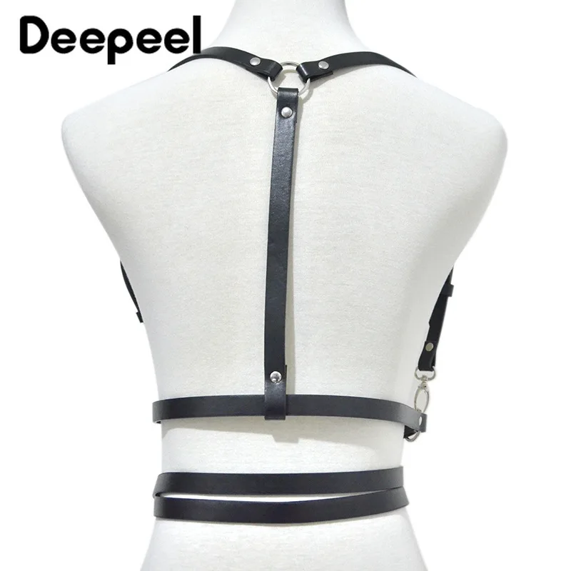 Deepeel 1 шт. модные кожаные подтяжки ремни Готический стиль женские декоративный