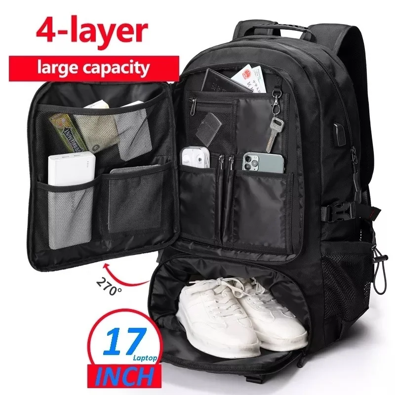 

80L 60L Men's Outdoor Backpack Climbing Travel Rucksack Sports Camping Hiking Backpack Large School Bag Pack For Male New X148C