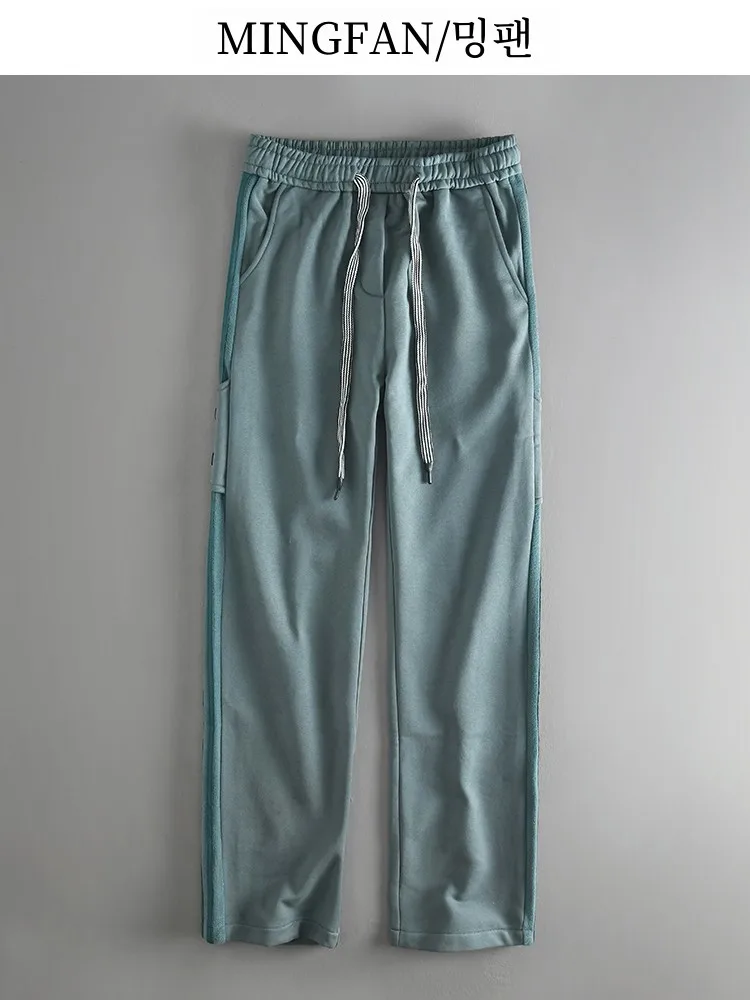 Новинка Осень-зима 2024 Мужская одежда брюки с бархатной подкладкой модные теплые