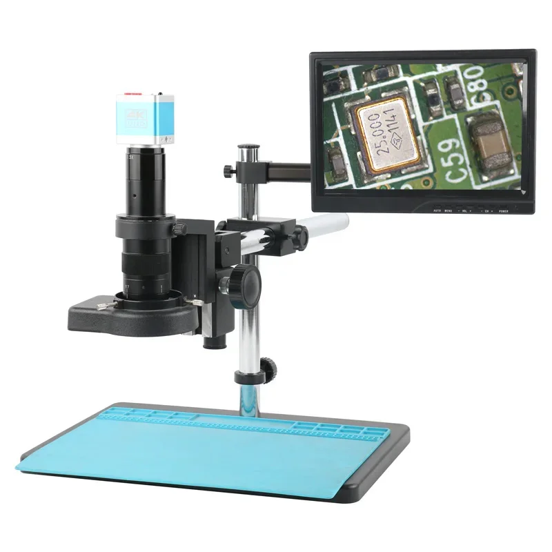Электронный видеомикроскоп 4K 41 МП UHD Sony IMX334 180X 200X 300X объектив для ремонта