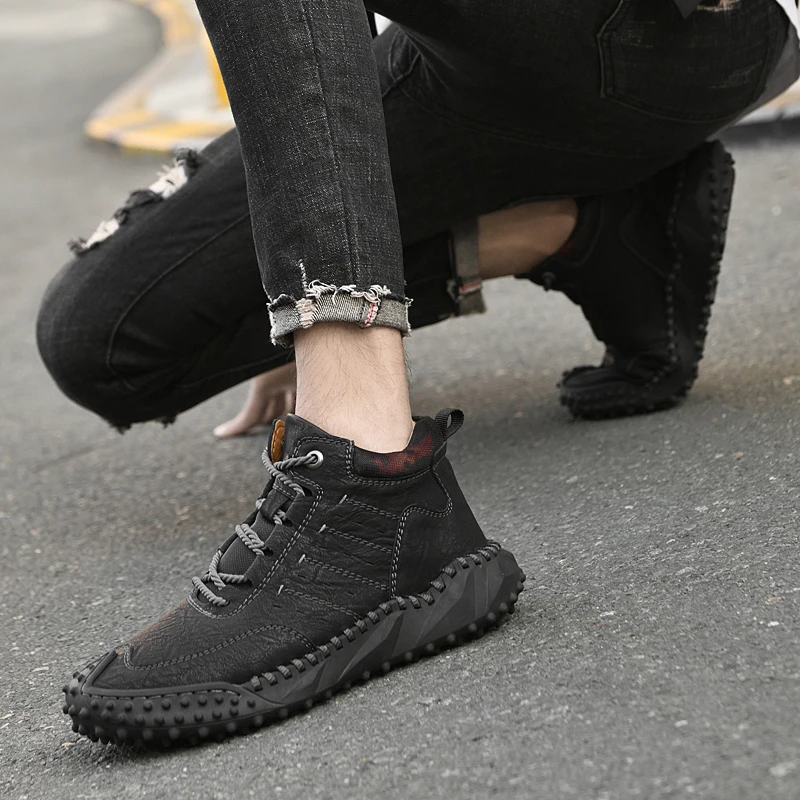 New Men's Comfort Golf Shoes Outdoor Golf Non slip Sports Shoes Men's Winter Warm and Comfortable Snow Shoes Size 38-46