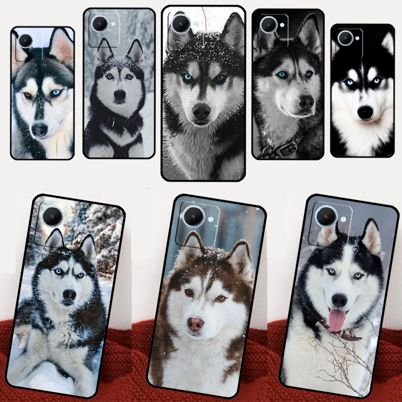 Волк Собака Хаски для Realme C55 C53 C35 C33 C31 C30 C21Y C11 C15 GT Neo 5 3 2 3T 2T 8 9 10 11 Pro Plus чехол