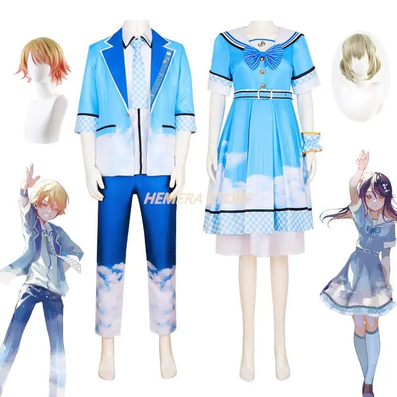 

Azusawa Kohane Tenma Tsukasa Cosplay Costumes Suit Game Uniforms Sailor Clothing Coat Shirt Pants Project Sekai Colorful Stage
