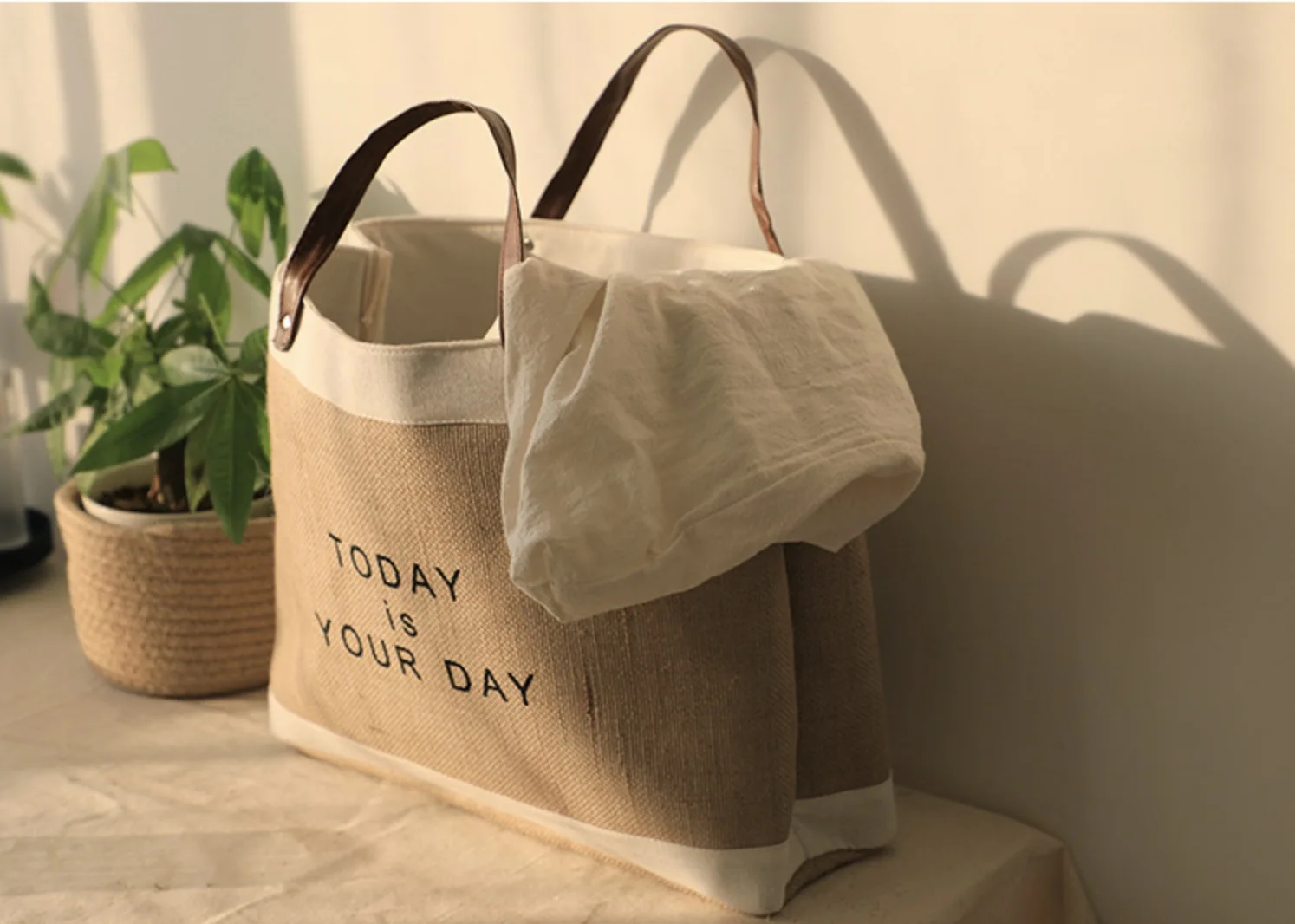 

Dirty Clothes Storage Basket Dirty Clothes Basket Toys Sundries Book Storage Bag Fabric Cotton Linen Handle Basket