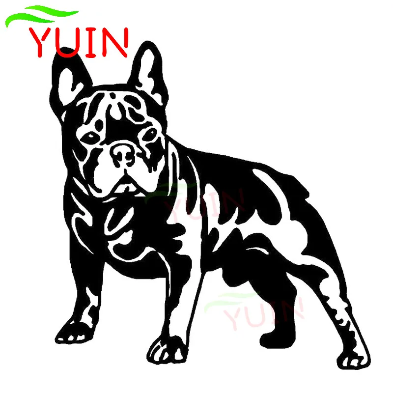 

YUIN BULLDOG DOG Cute Car Sticker Motorcycle Cars Accessories PVC Fashion Window Bumper Decoration High Quality Anti-UV Decal