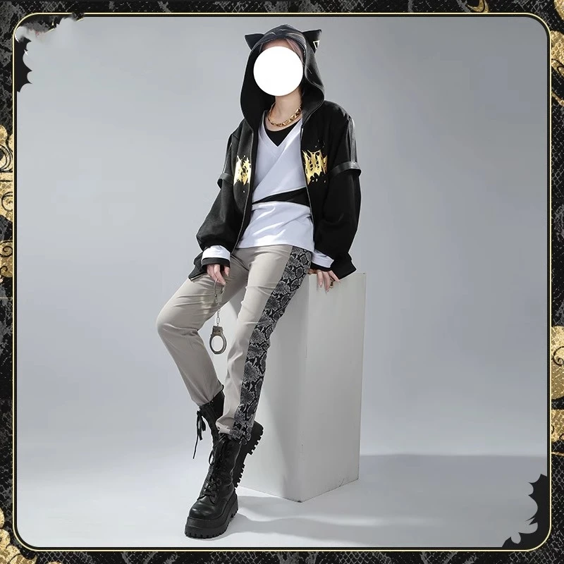 Luca Kaneshiro Косплей Костюм Vtuber Luxiem Nijisanji Женщины Мужчины Модная Униформа Ролевые