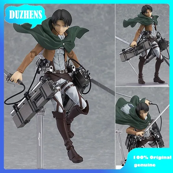 

100% Original:Attack On Titan Levi Ackerman figma-213 14cm PVC Action Figure Anime Figure Model Toys Figure Collection Doll Gift