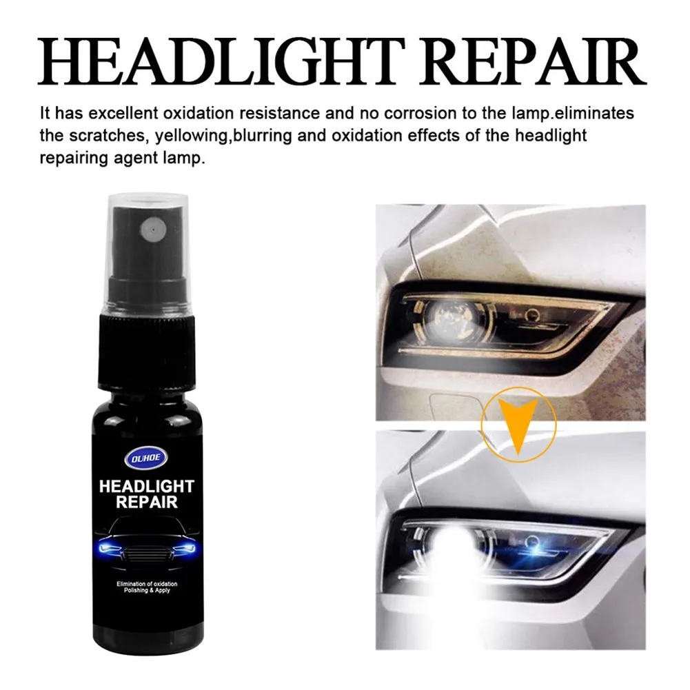 

Car Headlight Polish Kit Scratch Repair Headlight Refurbishing Fluid 50ML Scratch Restore For Window Glass Polish Waxing Agent