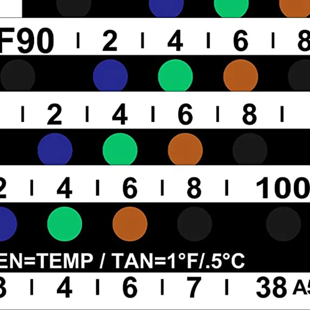 40 шт. клейкие полоски для измерения температуры 90-100 градусов по Фаренгейту