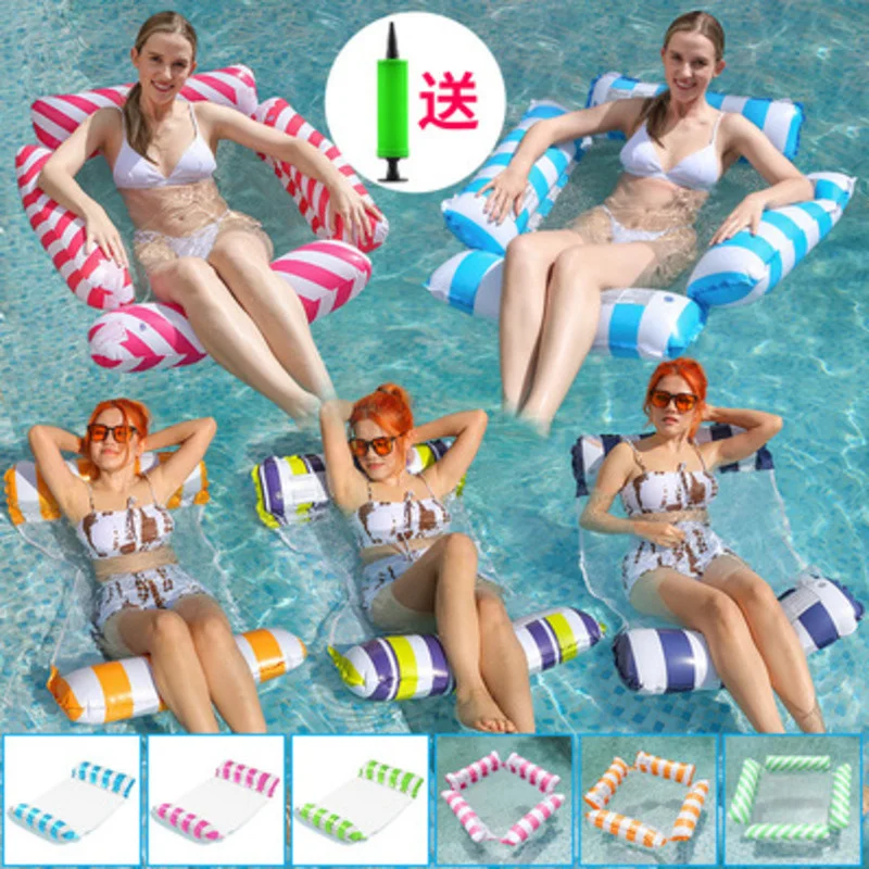 

Floating Pool Hammock Swimming Pool Inflatable Hammock Mattress Pool Floaty Pool Mat Water Game Equipment Swim Buoy Bed Loungers