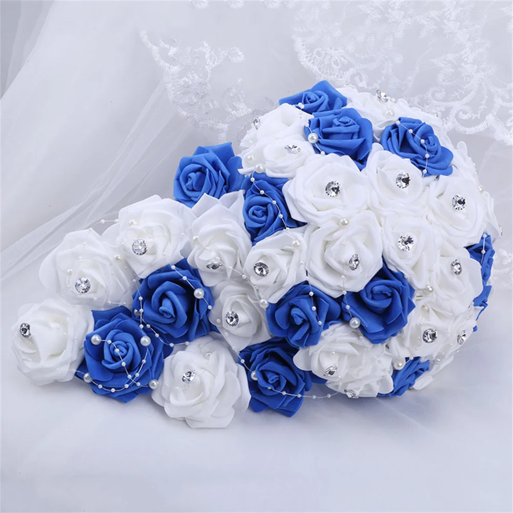 

Свадебный букет для невесты и подружек невесты VOHSIAHPO, искусственные цветы со стразами из полиэтилена, свадебные аксессуары для гостиной и с...