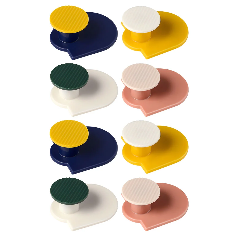 

8pcs Punch-free Sticky Hooks Wall Hooks Self-adhesive Hooks for Wall Kitchen Towel Bathroom