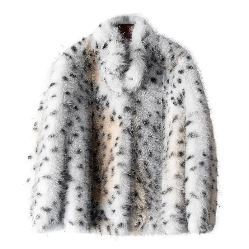 

2023 Winter Women's Fashion New Product Gold Mink Fleece Coat Imitation Mink Environmental Protection Fur Coat
