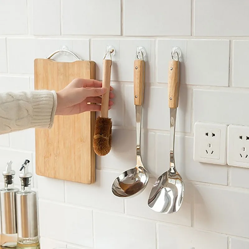 Прозрачные настенные крючки самоклеящиеся вешалки для дверей искусственный