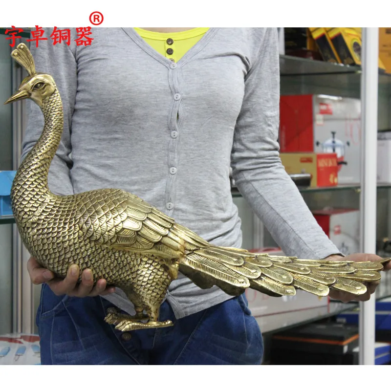 

Латунные медные украшения Yu Zhuo, Zhaocai, павлин, медный богатый Павлин, украшение для дома, статуя для маскарада