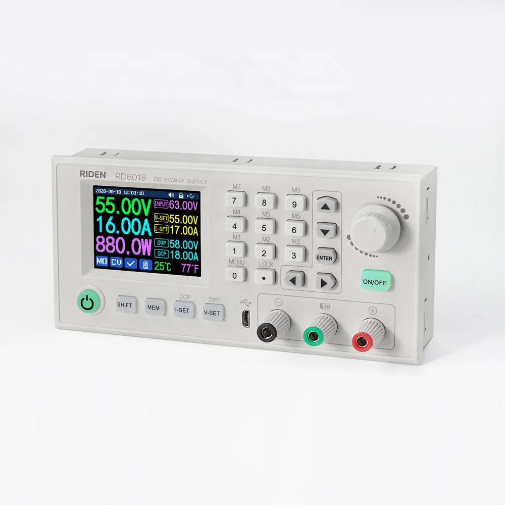 RD6018 USB DC-DC понижающий модуль источника питания, понижающий преобразователь, вольтметр 60 в 18 А