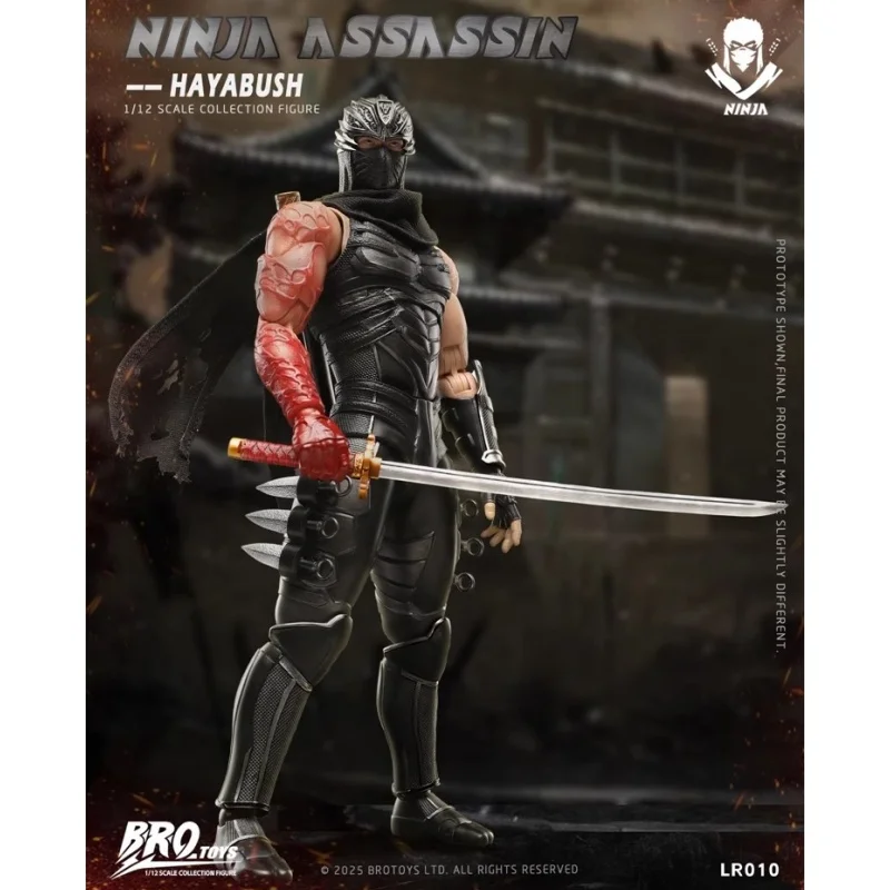 Фото Фигурка Brotoys Ninja Assassin Ryu Hayabusa LR010, оригинальный наряд ниндзя, коллекция моделей из ПВХ, набор мечей, игрушечный дисплей, подарок №5