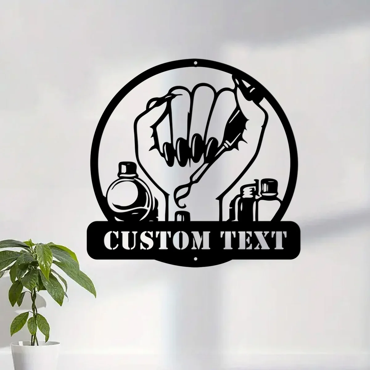 Металлические настенные рисунки Nail Tech на заказ персонализированные инструменты