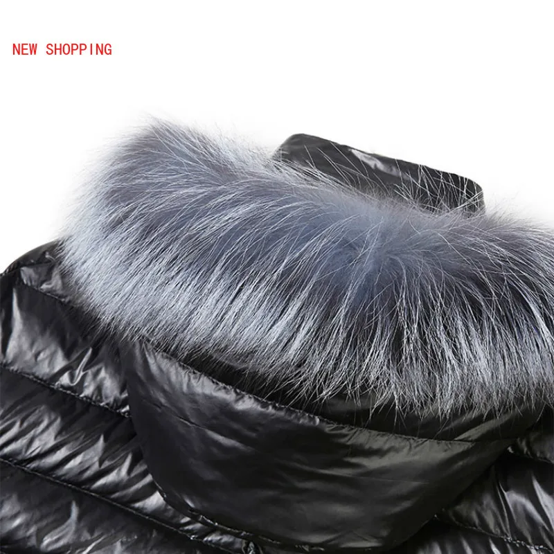 Real Fox Fur Collar Down Hooded Sleeveless Vest Women Autumn Winter White Duck Down Jacket Woman Fashion Warm Coat Parkas Coats