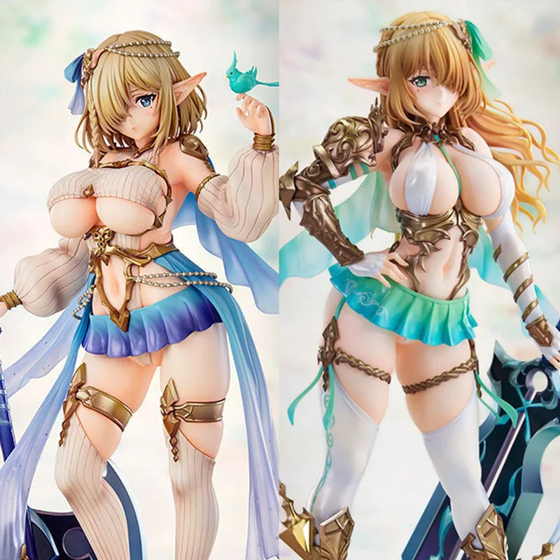 

25cm Vertex Elf Village 8th Villager Cecile Antenna Anime Girl Figure Anime Impact Model Room Decoration Toys For Children Gift