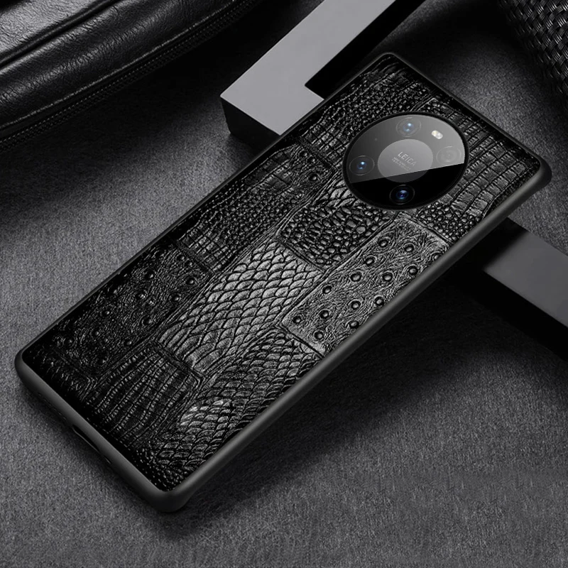 

For Huawei Mate30 40 RS phone case Mate 10 20 20X 30 40 Pro lite mobile All inclusive Genuine Leather Cowhide Back cover