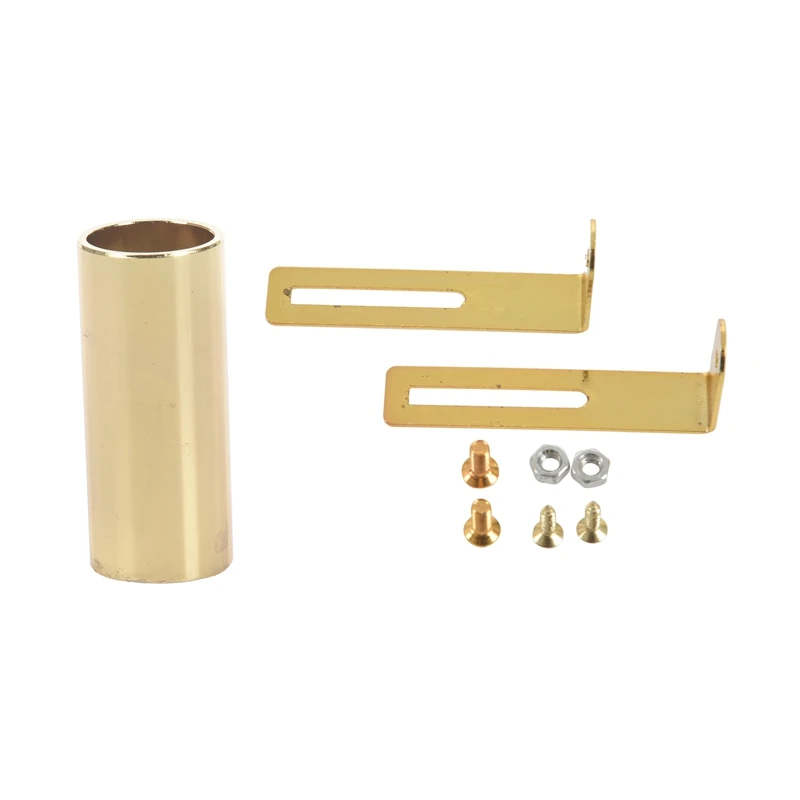

1 Set Pickguard Bracket Mounting Screws & 1 Pcs Metal Electric Guitar Slide Bar Finger Cover