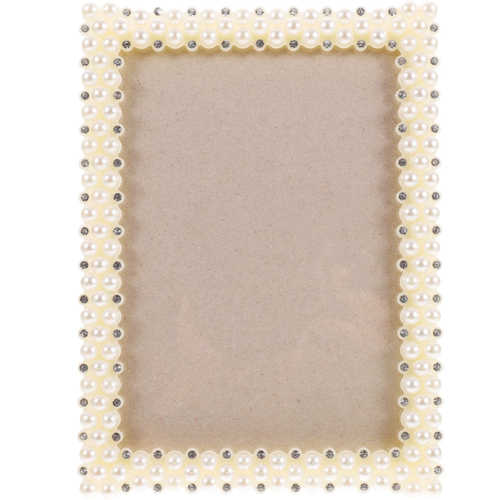 

Frame Photo Picture Frames Wedding Pearl Rustic Farmhouse Display Vintage Vertical Tabletop Decorative Desktop Rhinestone Family