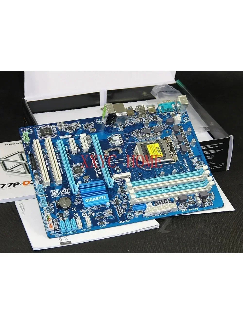 95% новая материнская плата Z77 Gigabyte GA-Z77P-D3 1155 с поддержкой 1230 V2 3470