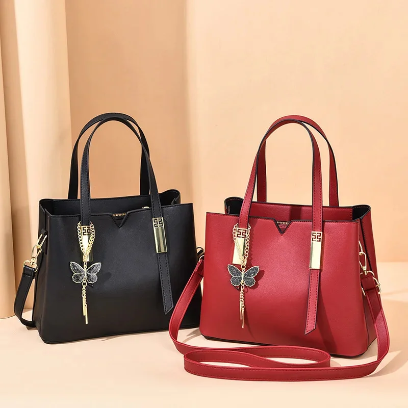 

Baobao Women's 2023 New Fashion Autumn Winter Fashion Mom's Bag One Shoulder Cross Shoulder Middle-aged Mom's Handbag