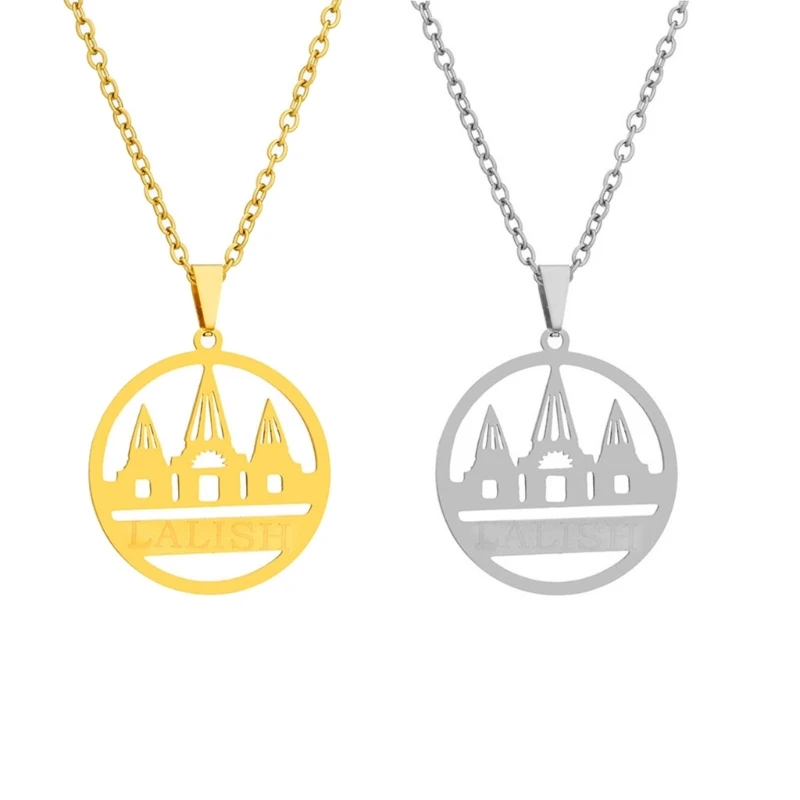 Язди Лалиш Храм Подвеска Ожерелье Унисекс Цепь Ключицы Аксессуар Орнамент