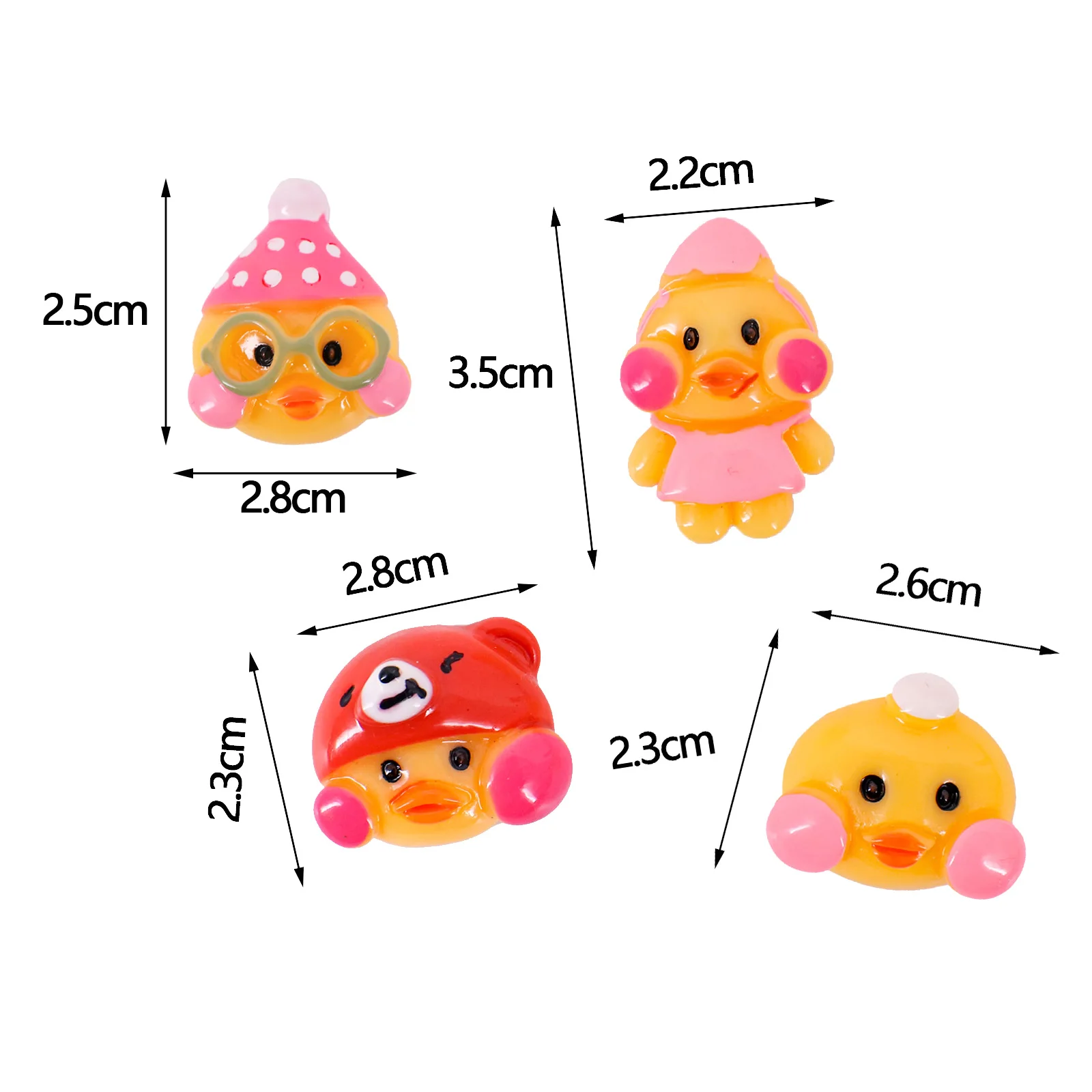 4 шт. маленькие полимерные украшения Миниатюрные модели животных с гиалуроновой